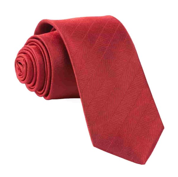 Herringbone Vow Red Tie