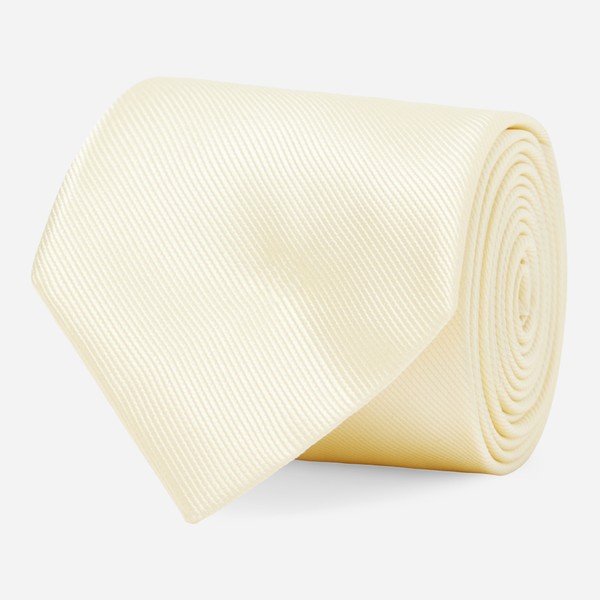 Grosgrain Solid Butter Tie