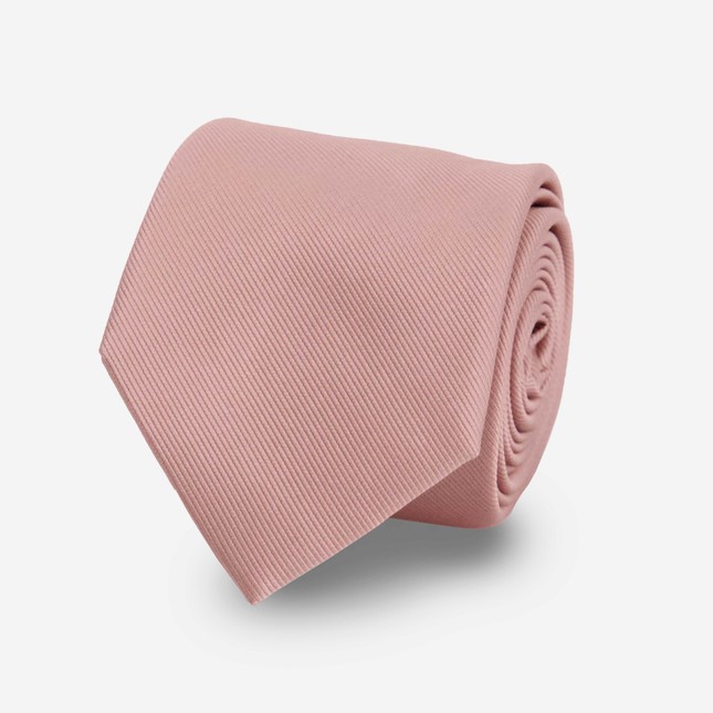 Grosgrain Solid Mauve Stone Tie | Men's Silk Ties | Tie Bar