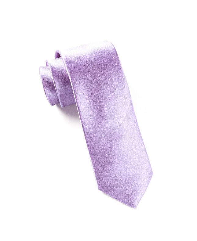Solid Satin Lavender Tie