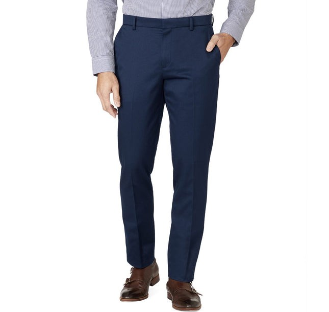 Stretch Cotton Classic Navy Pants | Men's Cotton Pants | Tie Bar