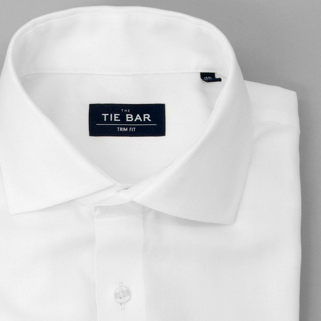 Size 15.5" 39cm Collar Debenhams White & Blue Pin Stripe L/S Shirt Easy Care 