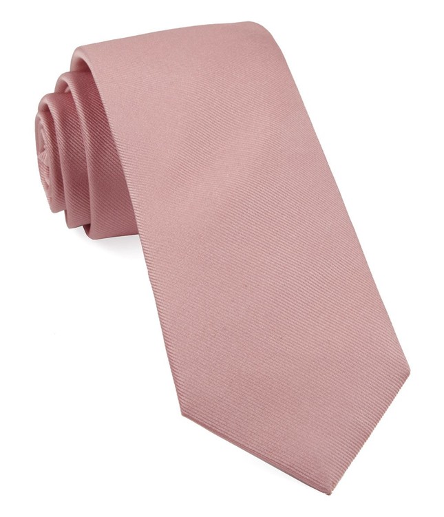 Baby Pink Grosgrain Solid Tie | Tie Bar
