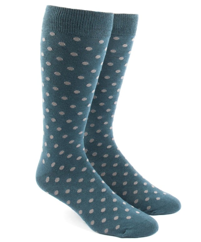 Circuit Dots Teal Dress Socks | Tie Bar