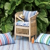 Always Greener Cobalt/Green Indoor/Outdoor Decorative Pillow