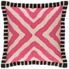 Arrows Linen Pink/Natural Embroidered Decorative Pillow