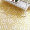 Aster Gold Hand Micro Hooked Wool Rug