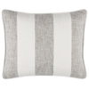 Awning Stripe Grey Indoor/Outdoor Decorative Pillow