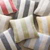 Awning Stripe Grey Indoor/Outdoor Decorative Pillow