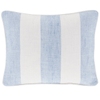 Awning Stripe Soft French Blue Indoor/Outdoor Decorative Pillow