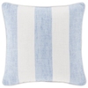 Awning Stripe Soft French Blue Indoor/Outdoor Decorative Pillow