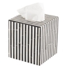 Black Stripe Bone Inlay Tissue Box