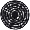 Bowline Black Handwoven Indoor/Outdoor Round Rug