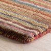 Brindle Stripe Spice Hand Loom Knotted Wool Rug