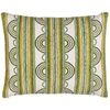 Button Embroidered Olive Decorative Pillow