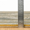 Button Grey Hand Micro Hooked Wool Rug