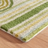 Button Olive Hand Micro Hooked Wool Rug