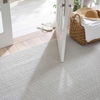 Herringbone Pearl Grey/White Handwoven Indoor/Outdoor Rug