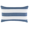 Catamaran Stripe Denim/White Indoor/Outdoor Decorative Pillow