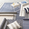 Catamaran Stripe Pearl Grey/White Indoor/Outdoor Decorative Pillow