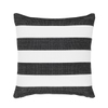 Catamaran Stripe Black/White Indoor/Outdoor Decorative Pillow