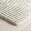 Cut Stripe Ocean Hand Knotted Viscose/Wool Rug