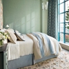 Dawn Chorus Linen Applique Delft Decorative Pillow
