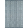 Diamond Slate/Light Blue Handwoven Indoor/Outdoor Rug