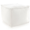 Solid White Indoor/Outdoor Pouf