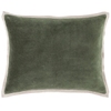 Gehry Velvet/Linen Sage Decorative Pillow