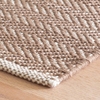 Herringbone Stone Handwoven Cotton Rug