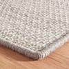 Honeycomb Ivory/Grey Handwoven Wool Custom Rug