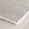 Honeycomb Ivory/Grey Handwoven Wool Rug