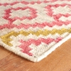 Jelly Roll Fuchsia Handwoven Wool Rug