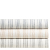 Lush Linen Stripe Charcoal Duvet Cover