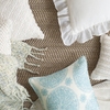 Marigot Crochet Ivory Decorative Pillow Cover