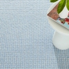 Miss Muffet French Blue Handwoven Cotton Rug