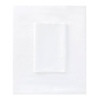 Monarch Sateen White Fitted Sheet: