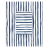 Painterly Stripe Navy Sheet Set