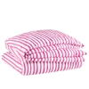Painterly Stripe Pink Duvet Cover