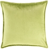 Panne Velvet Chartreuse Decorative Pillow