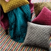 Patina Velvet Grey Decorative Pillow Cover