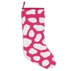 Pebbles Quilted Fuchsia Stocking
