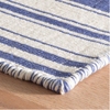 Hampshire Stripe Cobalt Handwoven Cotton Rug