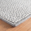 Fleck Grey Woven Wool Custom Rug