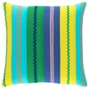 Ric Rac Stripe Blue/Green Decorative Pillow Cover