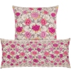 Roses Embroidered Decorative Pillow Cover