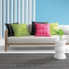 Round Turn Black Indoor/Outdoor Decorative Pillow