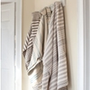Rugby Stripe Charcoal Throw