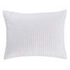 Lana Voile White Quilted Sham